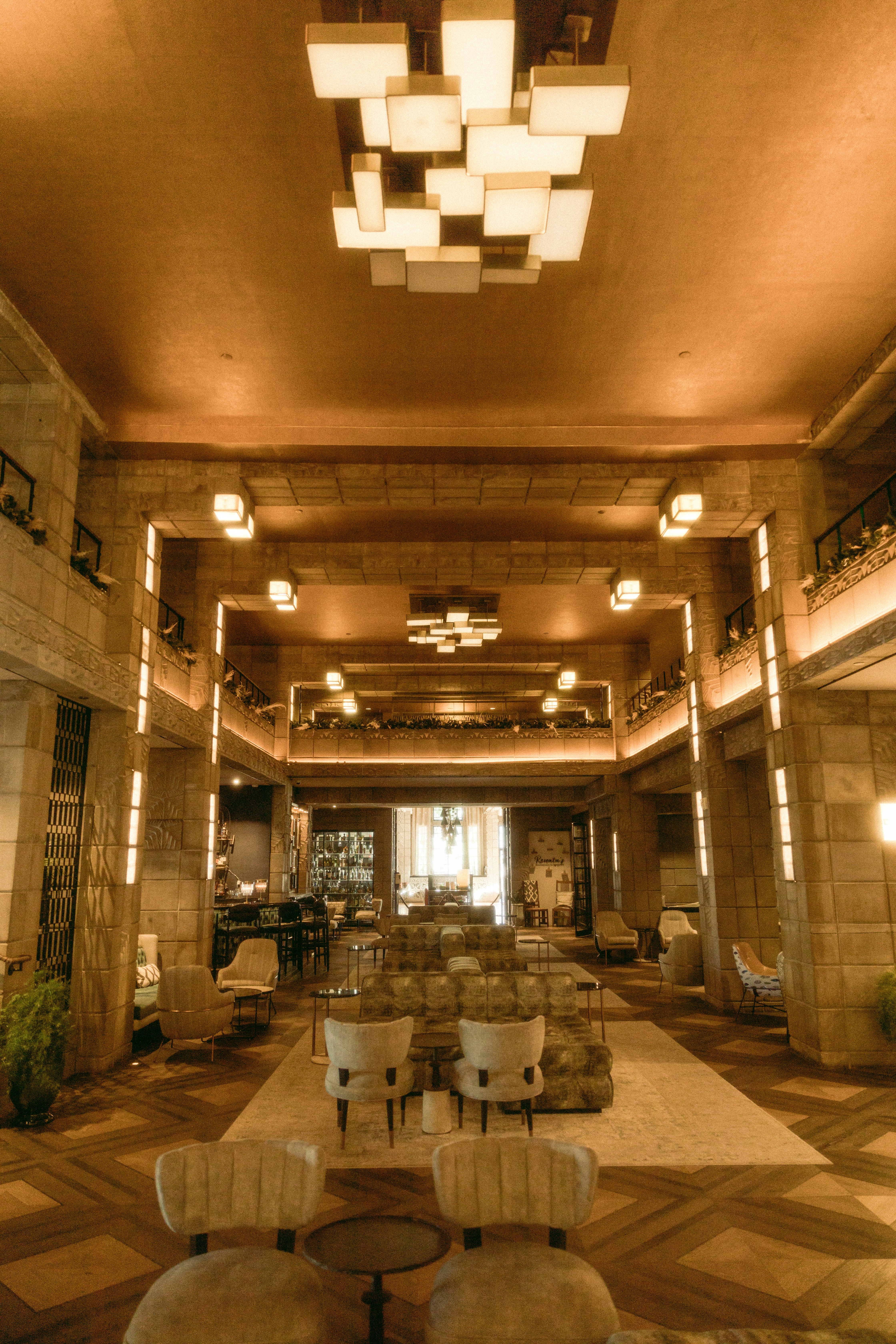 Hotel lobby interior